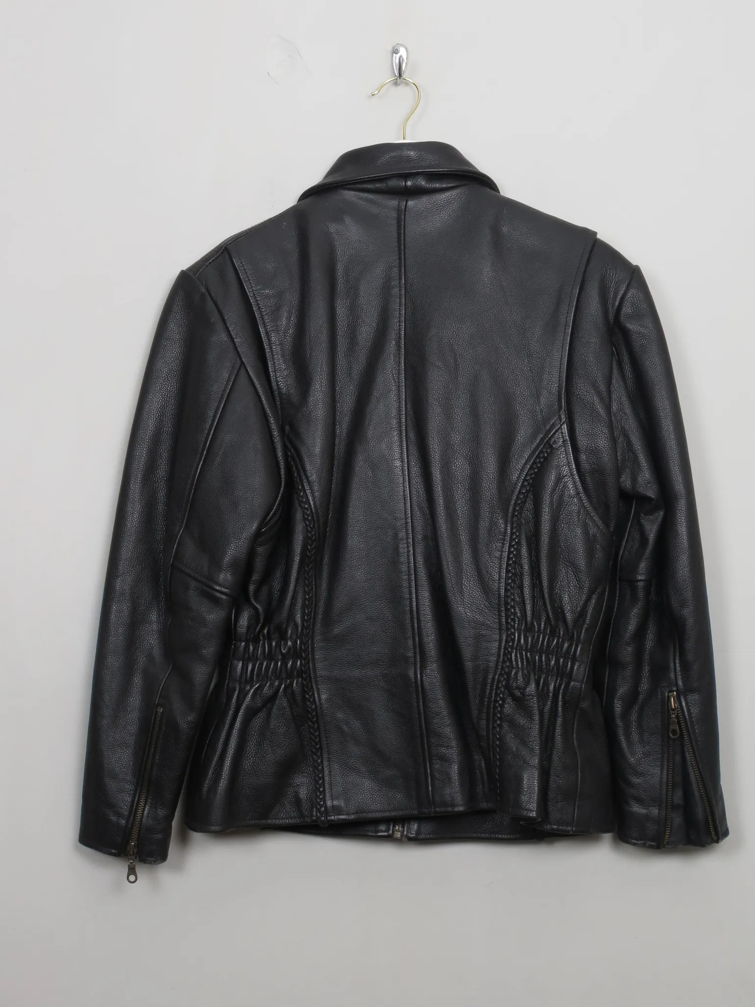 Women's Real Biker Leather Jacket S
