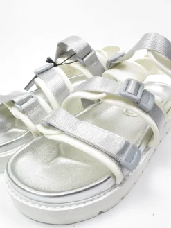 Women's Replay Silver Flatform Sandals 39/6 New