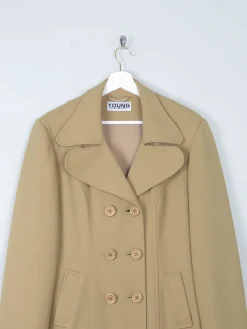 Women's 90s Beige Long Vintage Jacket M