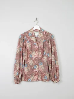 Women's 1970s Printed Vintage Fredrick Howard Blouse S/M