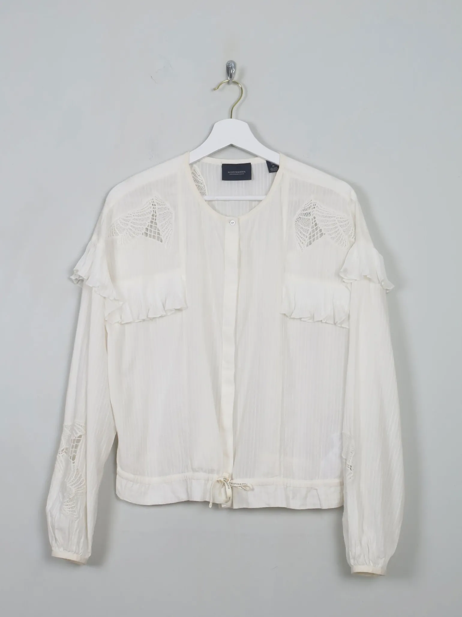 Women's Scotch & Soda Cream Blouse M