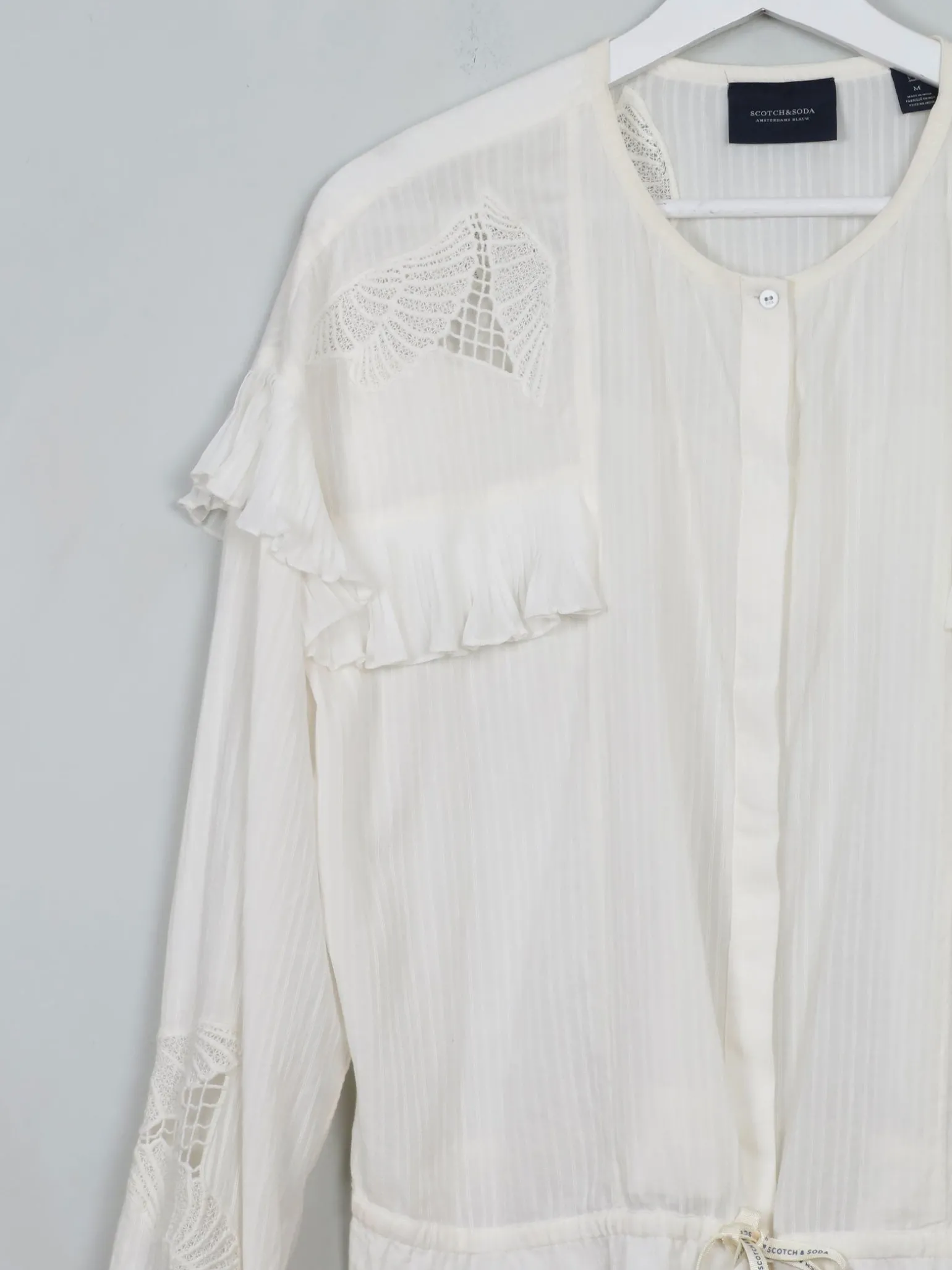 Women's Scotch & Soda Cream Blouse M