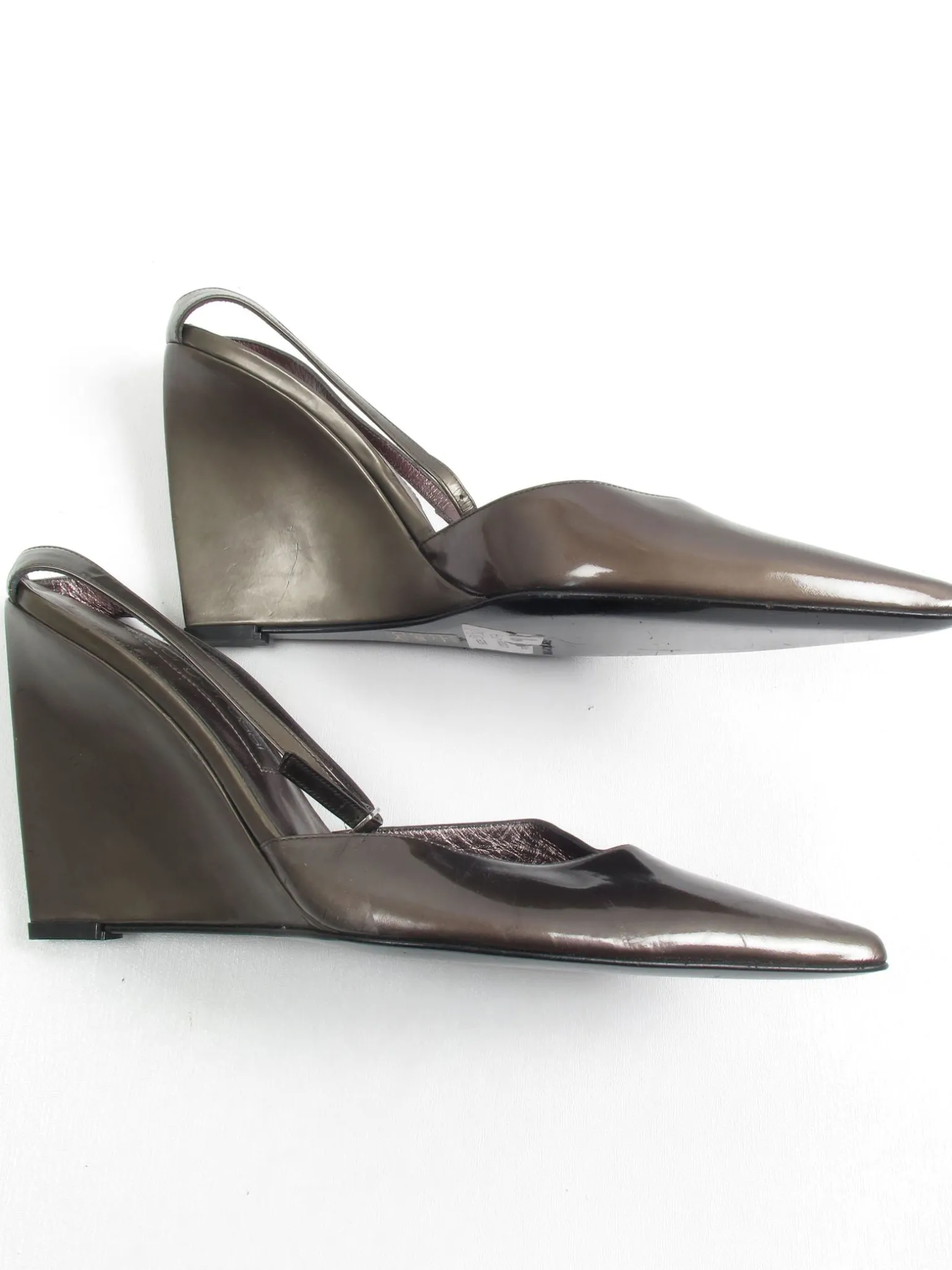 Women's Sergio Rossi Metallic Grey Heels 5/38