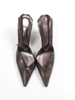 Women's Sergio Rossi Metallic Grey Heels 5/38