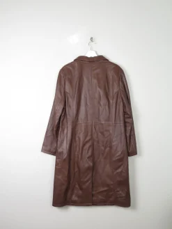 Women's Tan/Brown Soft Leather Coat L