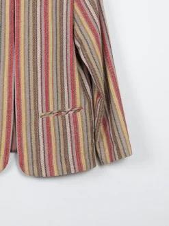 Women's Tweed Striped Vintage Bolero Jacket S/M