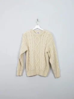Women's Vintage Aran Cream Jumper S/M