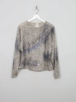 Women's Vintage Beaded Top S/M