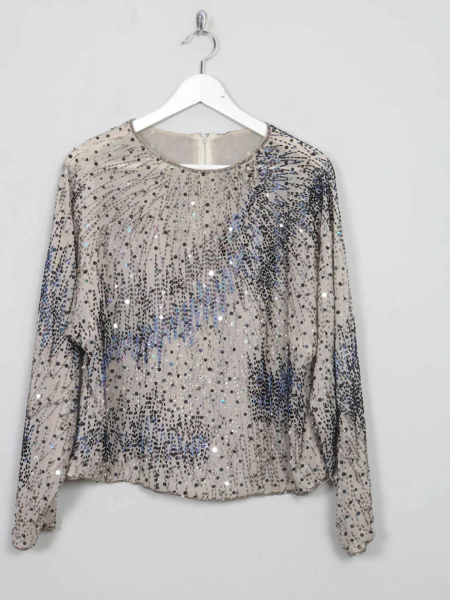 Women's Vintage Beaded Top S/M