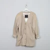 Women's Vintage Beige Suede Jacket L