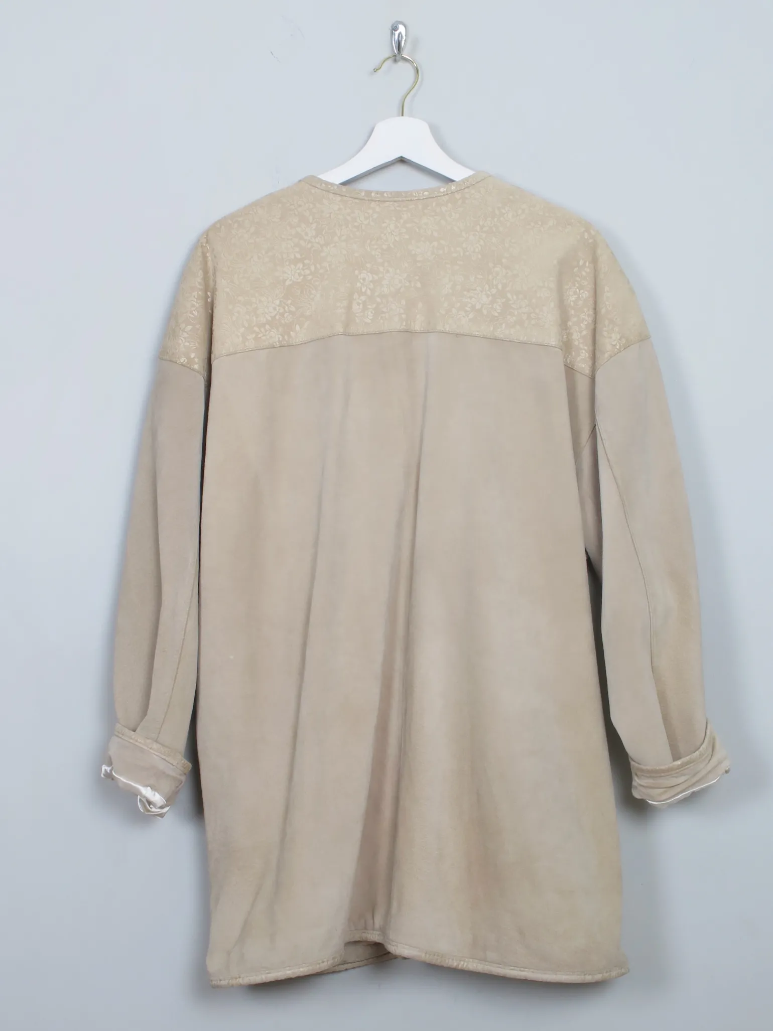 Women's Vintage Beige Suede Jacket L