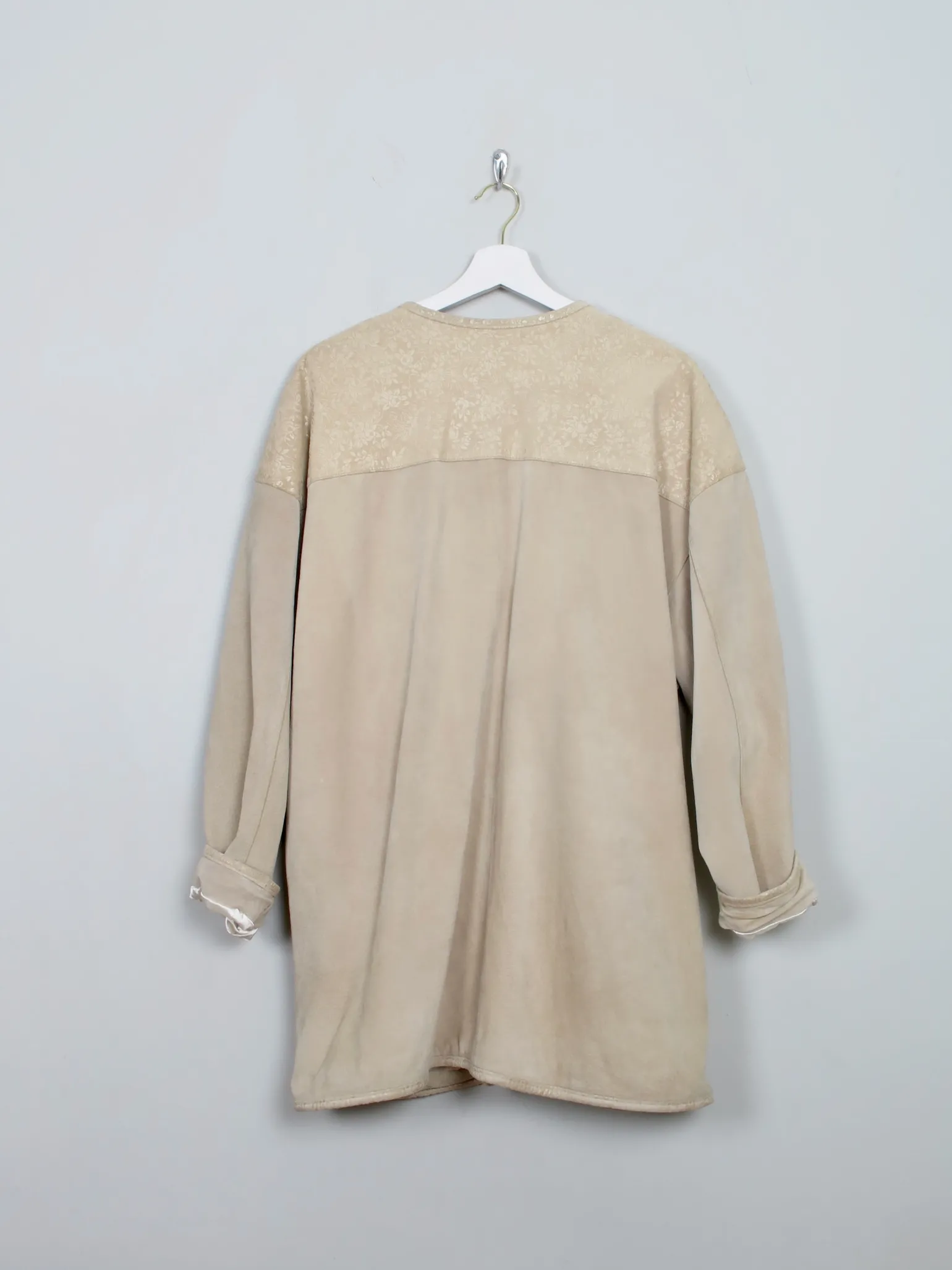 Women's Vintage Beige Suede Jacket L