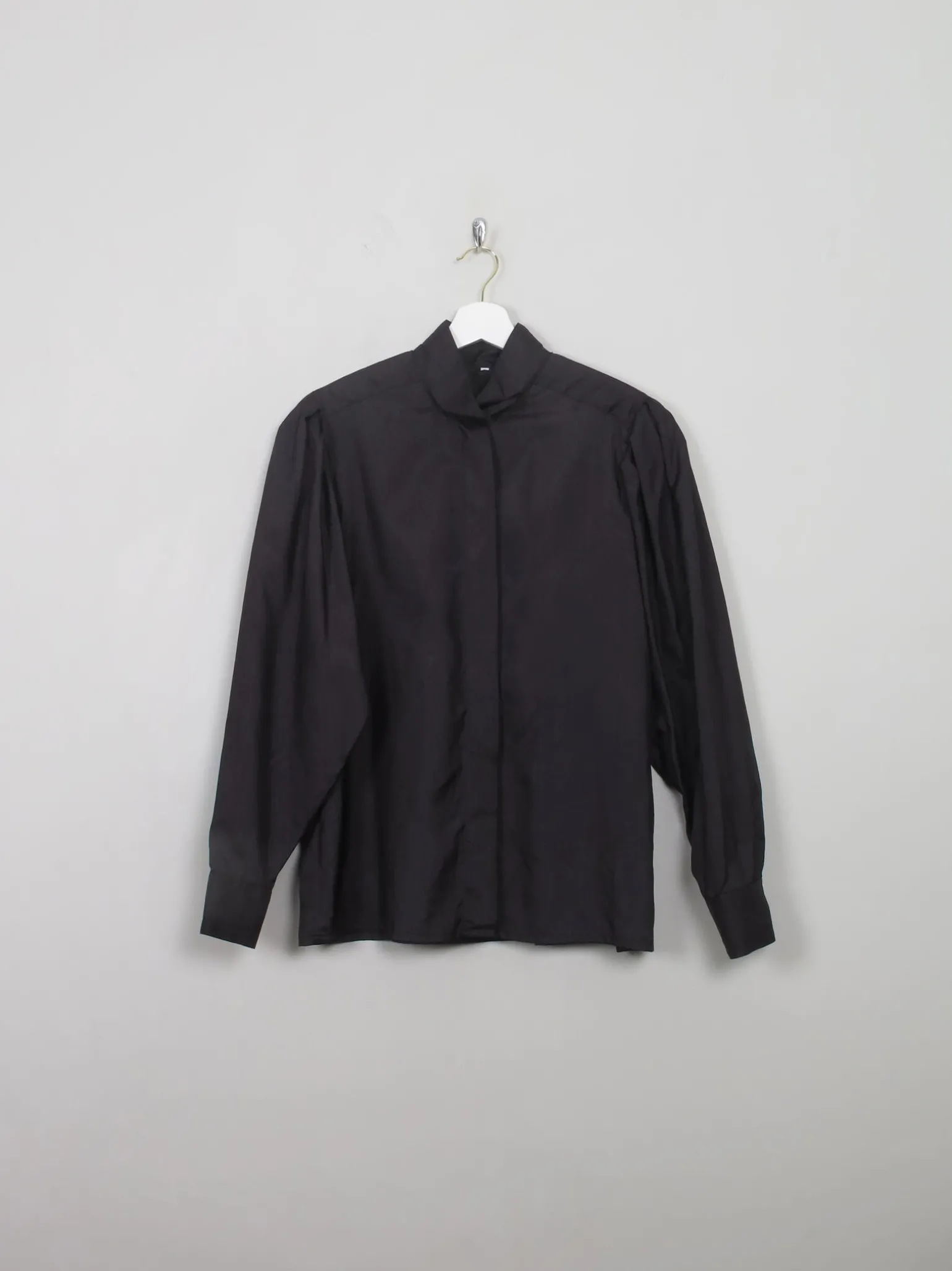 Women's Vintage Black Blouse S/M