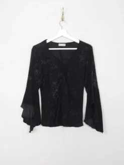 Women's Vintage Black Blouse S/M