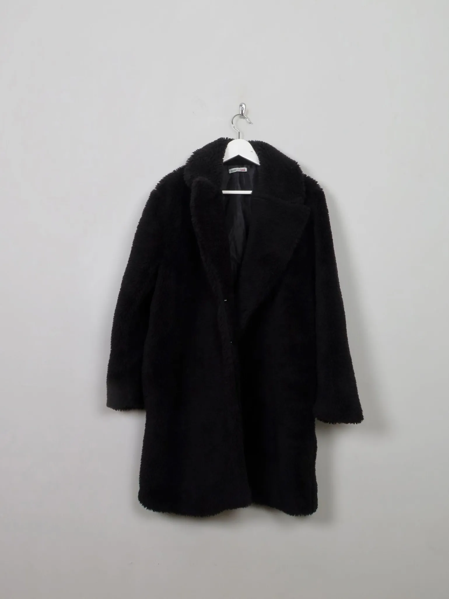 Women's Vintage Black Chenille Velvet Short Coat M/L