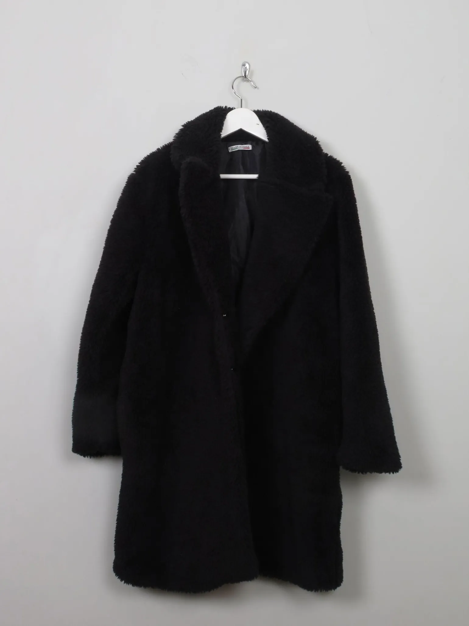 Women's Vintage Black Chenille Velvet Short Coat M/L