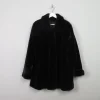 Women's Vintage Black Faux Fur M