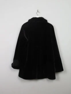 Women's Vintage Black Faux Fur M