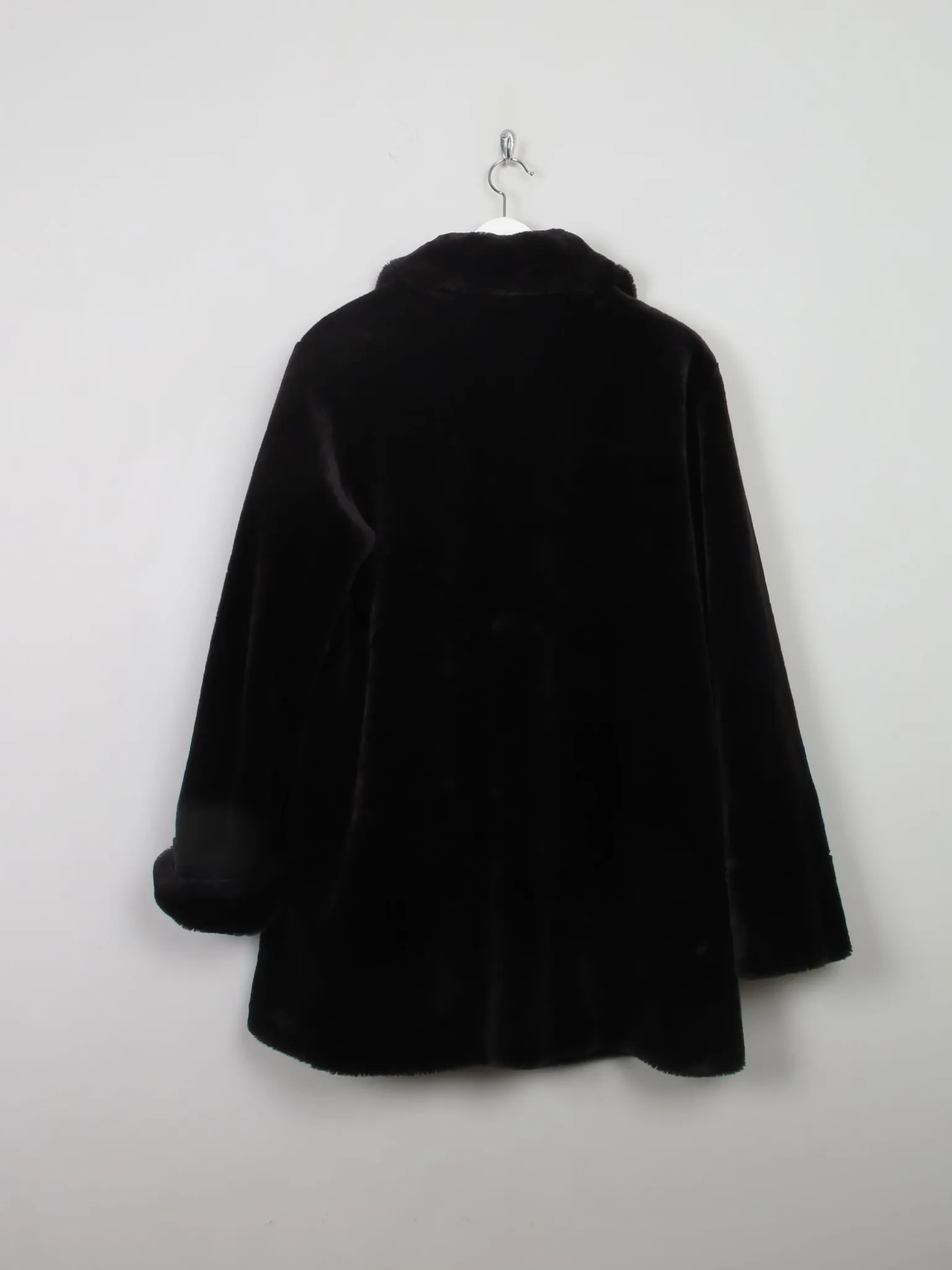 Women's Vintage Black Faux Fur M