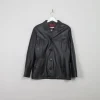 Women's Vintage Black Leather Jacket M
