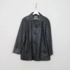 Women's Vintage Black Leather Jacket L/XL