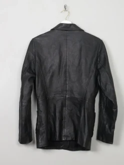 Women's Vintage Black Leather Jacket S