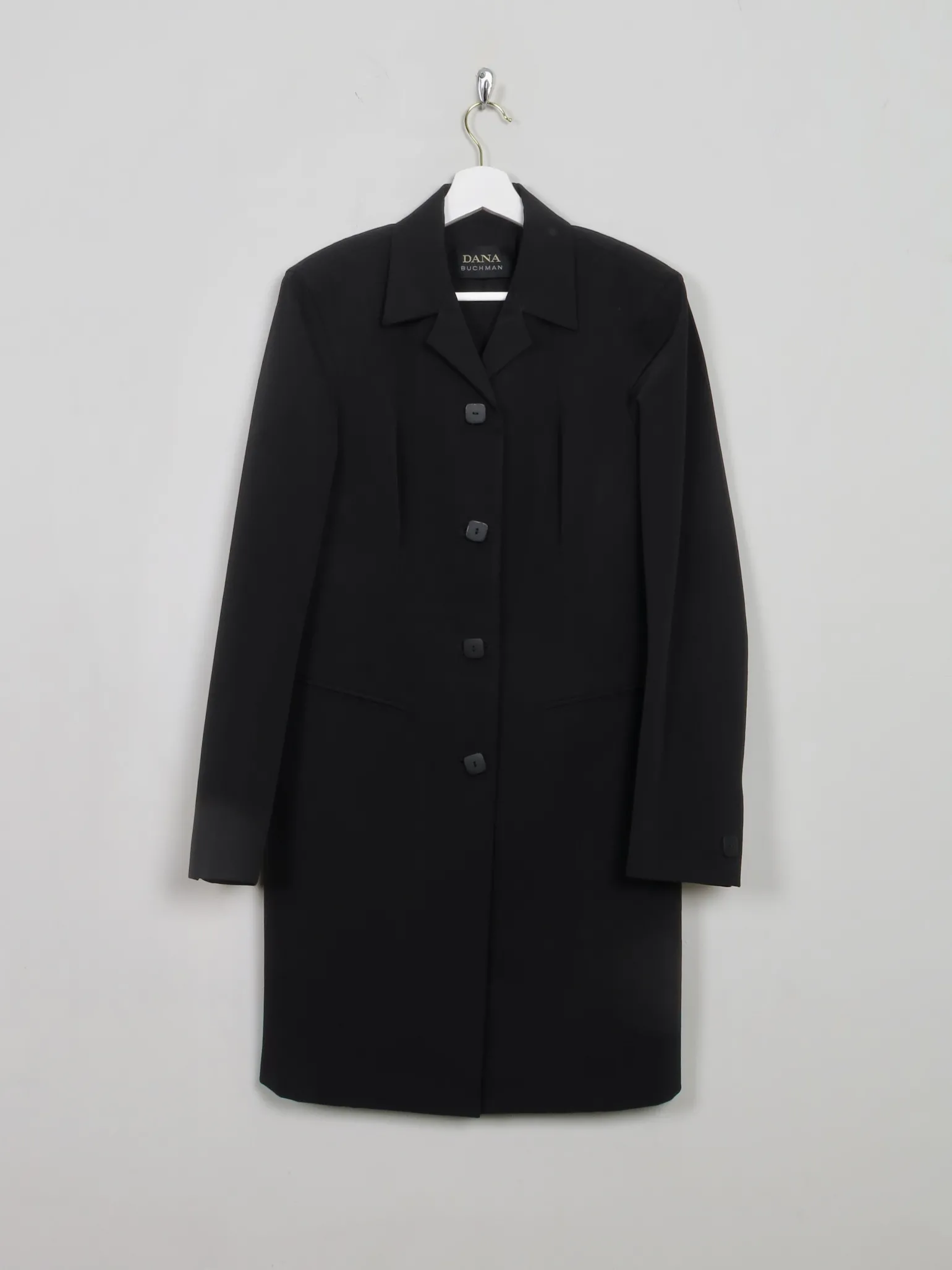 Women's Vintage Black 90s Light Coat S