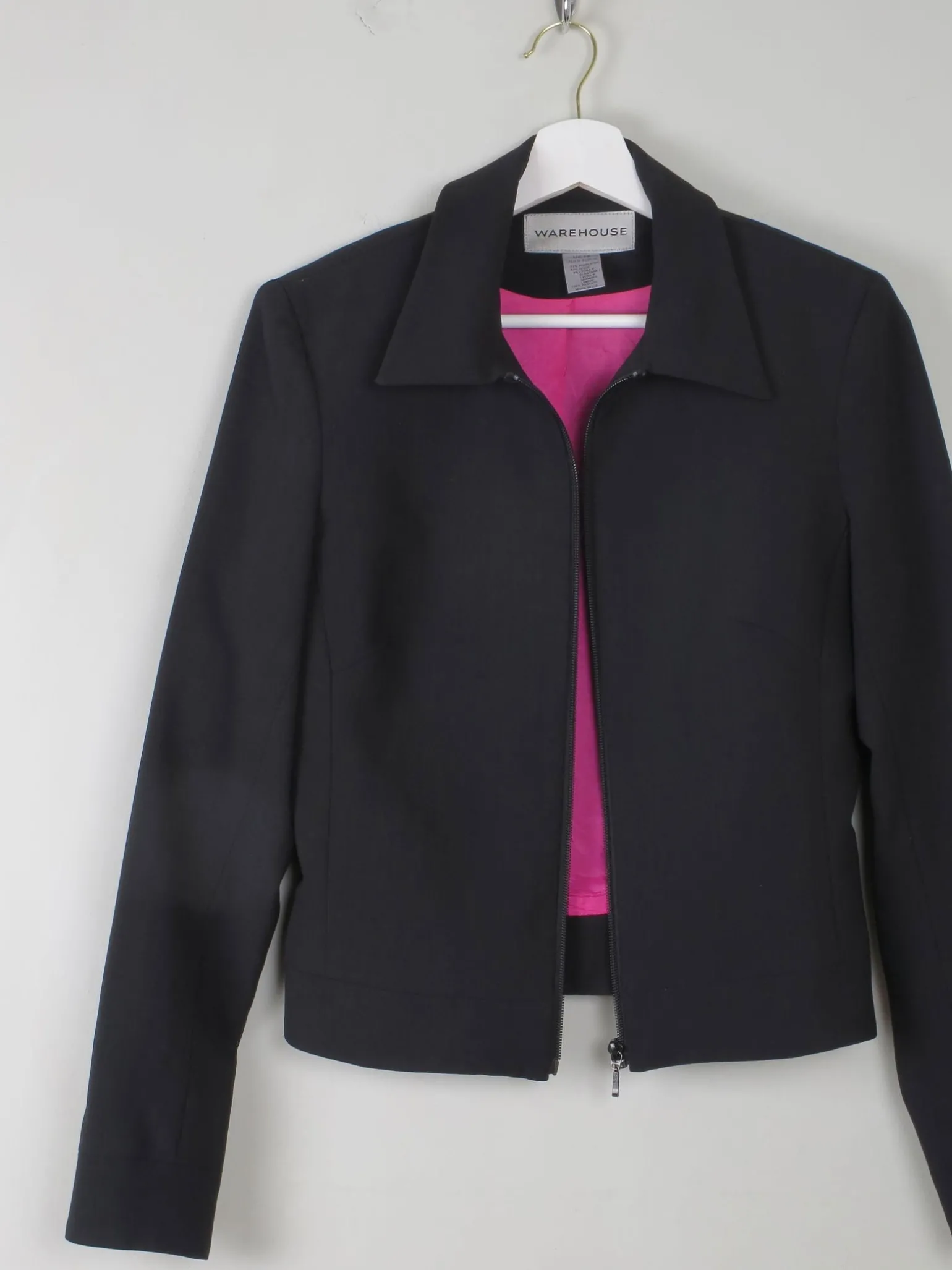 Women's Vintage Black Tailored Jacket Warehouse S