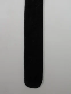 Women's Vintage Black Velvet Long Scarf