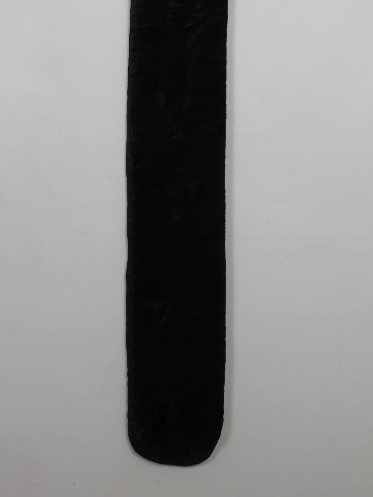 Women's Vintage Black Velvet Long Scarf
