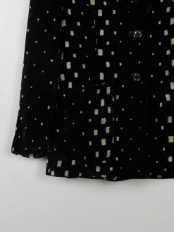 Women's Vintage Black Velvet Jacket Laurel S