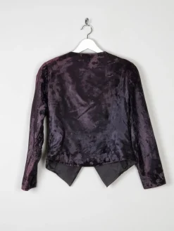 Women’s Vintage Black Velvet Bolero Jacket S