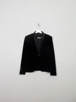 Women's Vintage Black Vera Mont Velvet Jacket S/M