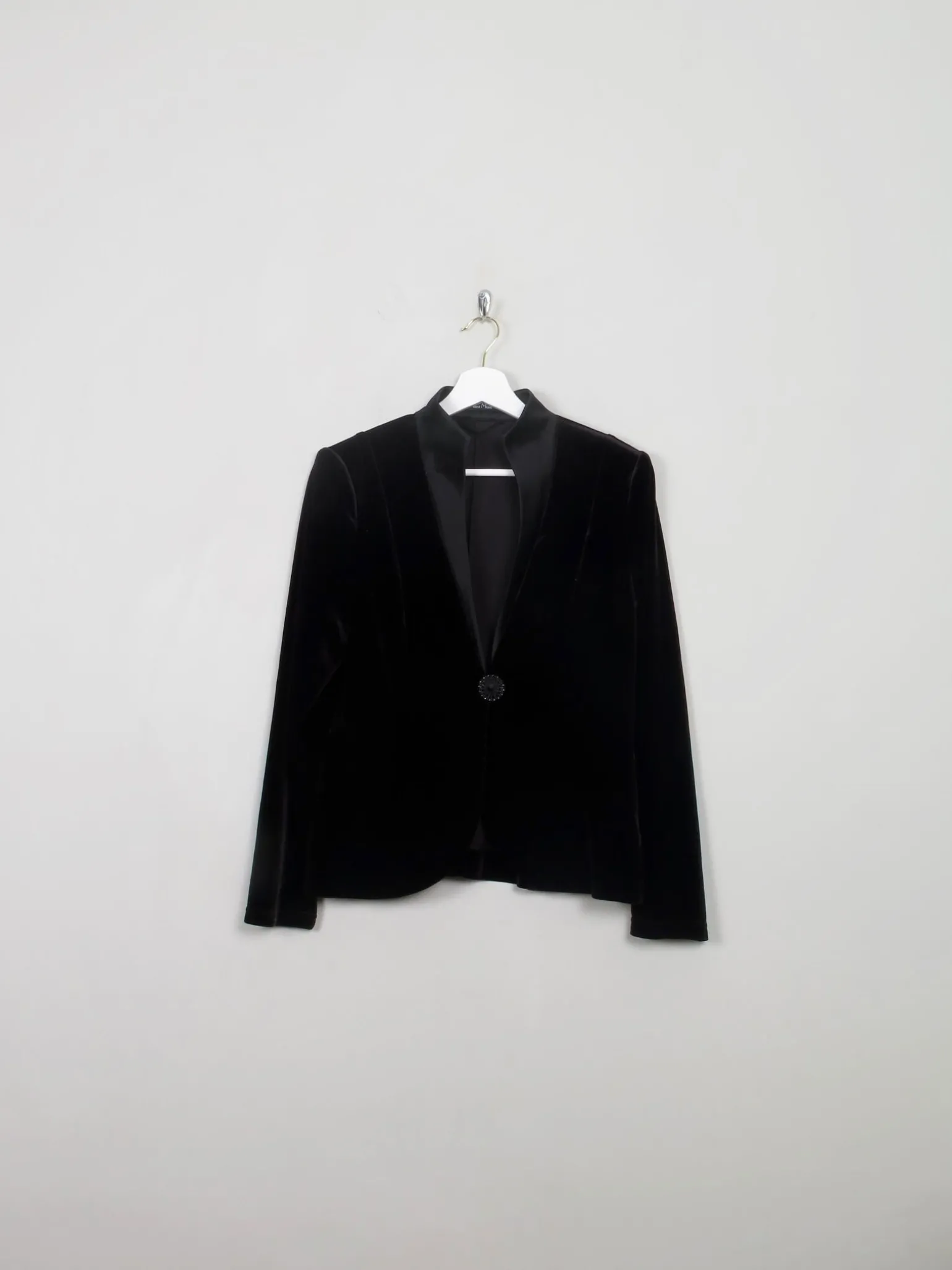 Women's Vintage Black Vera Mont Velvet Jacket S/M