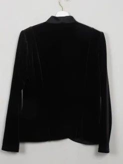 Women's Vintage Black Vera Mont Velvet Jacket S/M