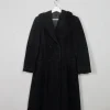 Women's Vintage Black Wool 1950s Coat S