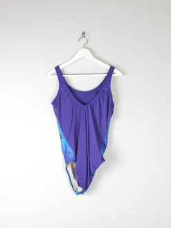 Women’s Vintage Blue & Purple Swimsuit L