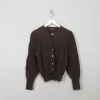 Women's Vintage Brown Austrian Cardigan X/S