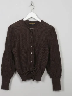 Women's Vintage Brown Austrian Cardigan X/S