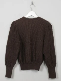Women's Vintage Brown Austrian Cardigan X/S
