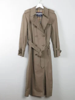Women's Vintage Burberry Trench Coat Khaki XS/S