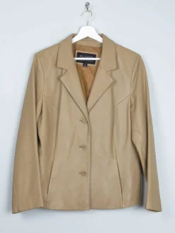 Women's Vintage Caramel 1990s Leather Jacket M/L