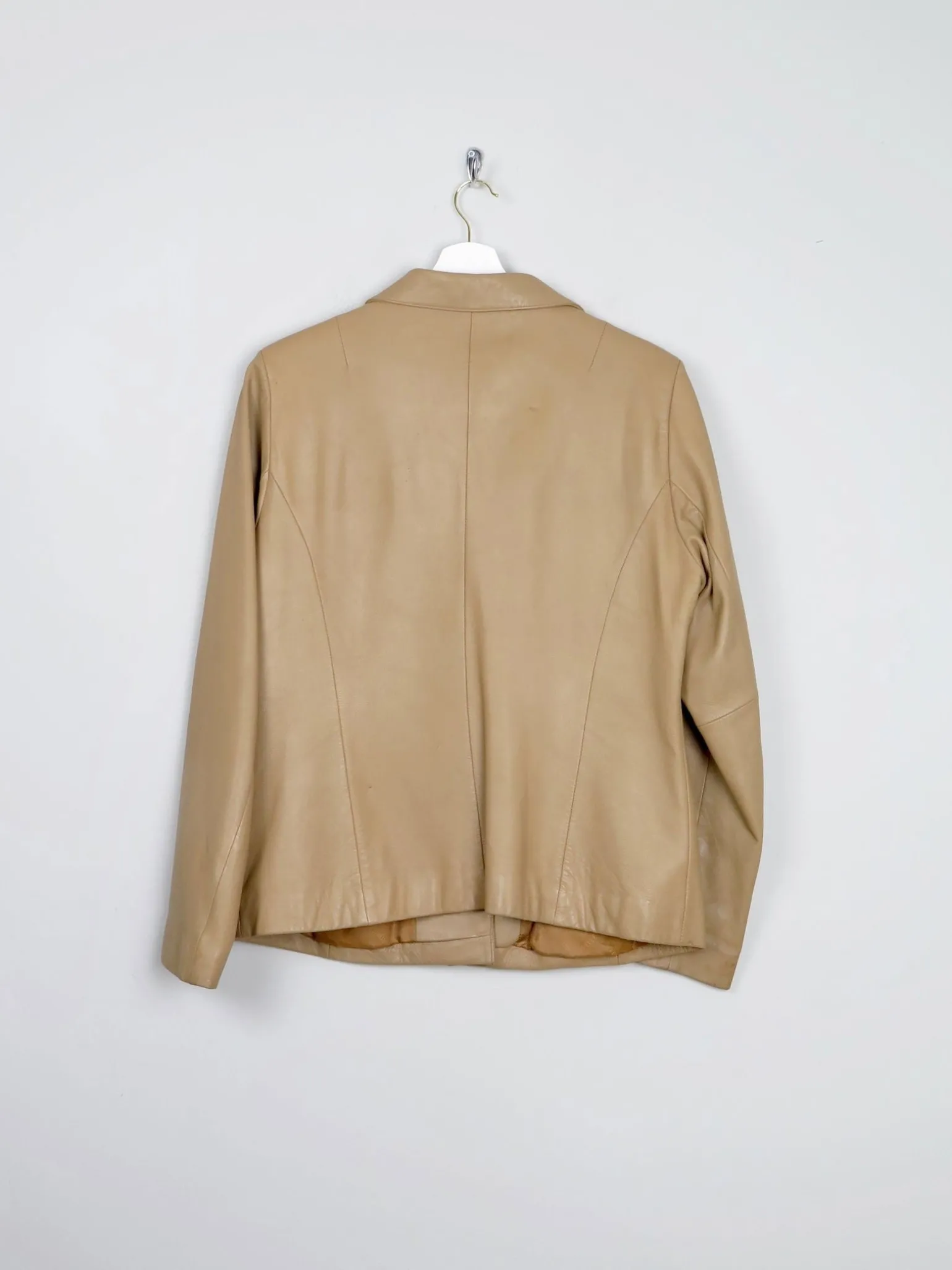 Women's Vintage Caramel 1990s Leather Jacket M/L