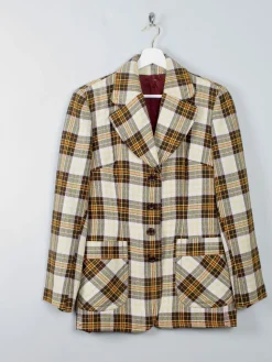 Women's Vintage Check Jacket S