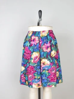 Women’s Vintage Colourful Bermuda Shorts 12/14