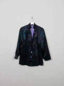 Women's Vintage Corded Velvet Colourful Jacket M/L