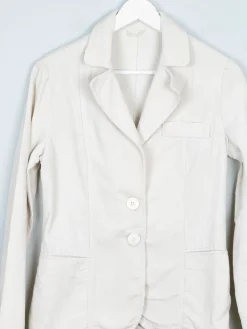 Women’s Vintage Cream Corduroy 1970s Tailored Jacket 8