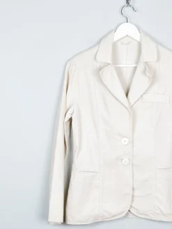Women’s Vintage Cream Corduroy 1970s Tailored Jacket 8