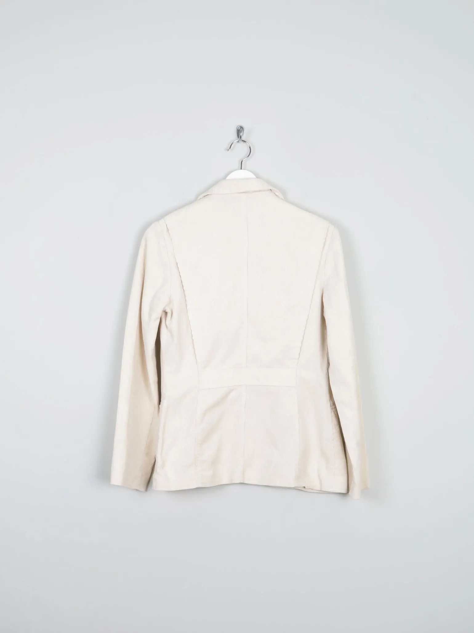 Women’s Vintage Cream Corduroy 1970s Tailored Jacket 8