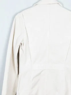 Women’s Vintage Cream Corduroy 1970s Tailored Jacket 8